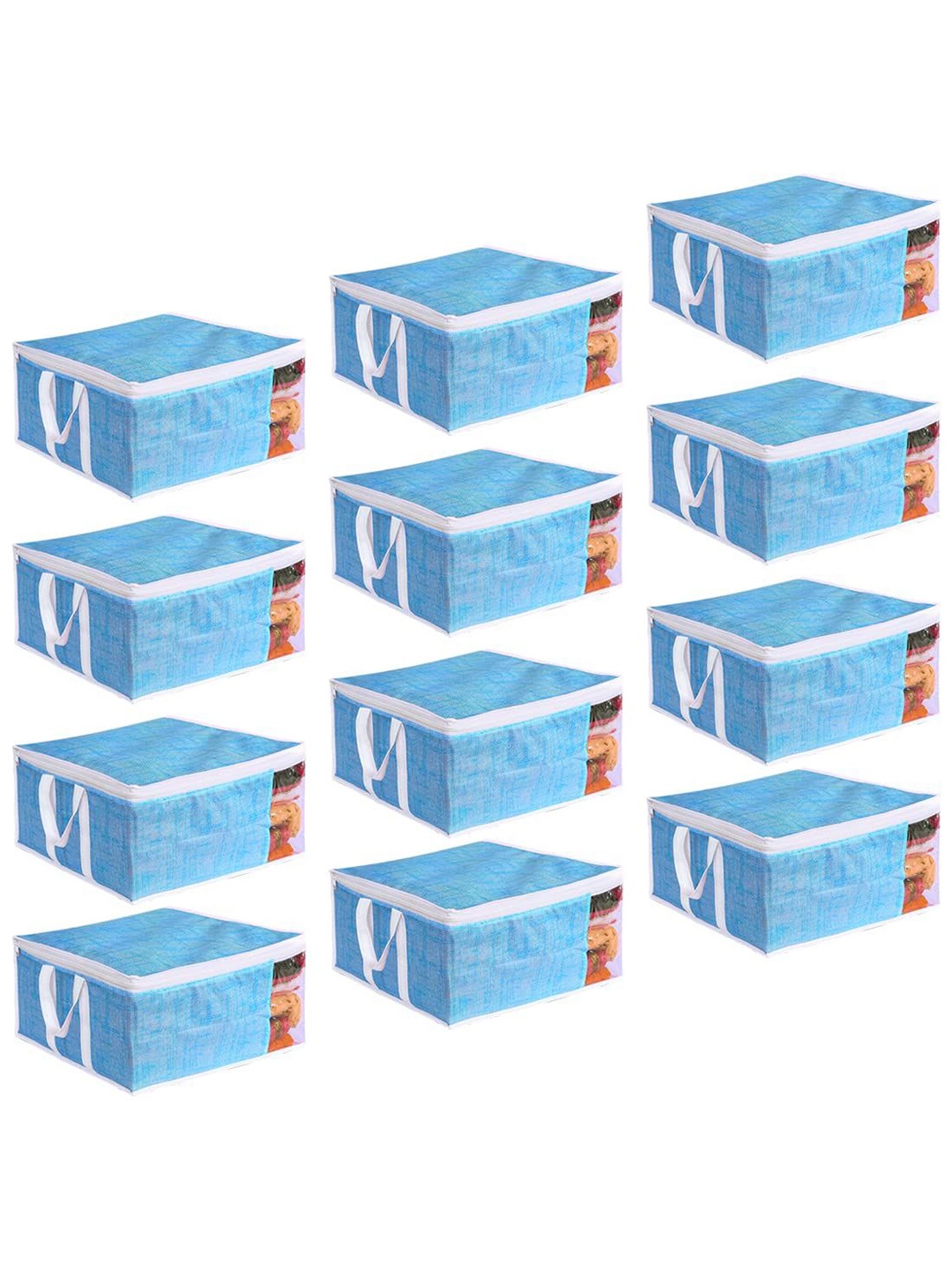 

prettykrafts Blue 12 Pieces Multi Utility Organisers