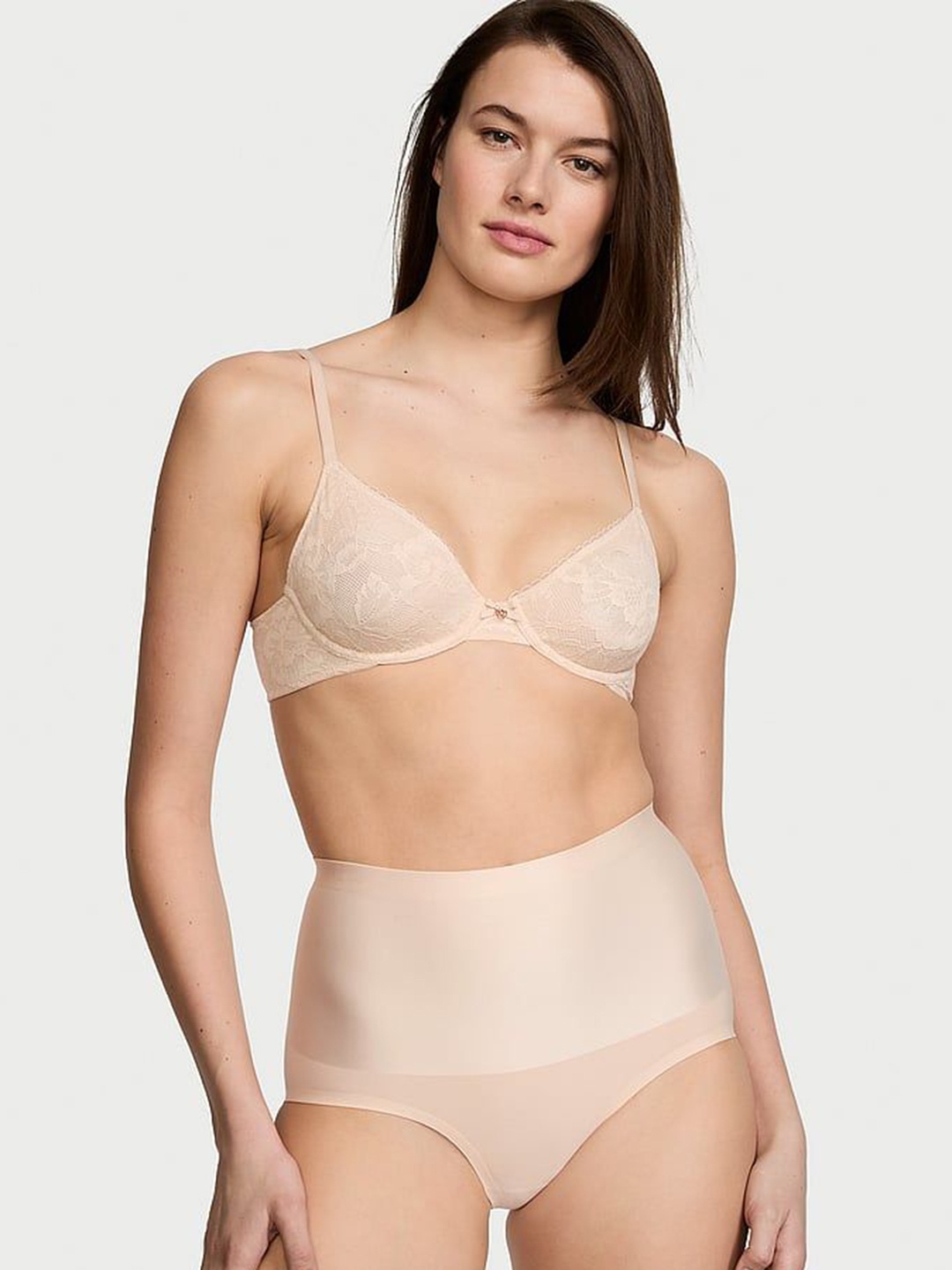 

Victoria's Secret High-Rise Shimmer Hipster Briefs 1125350839H6, Beige