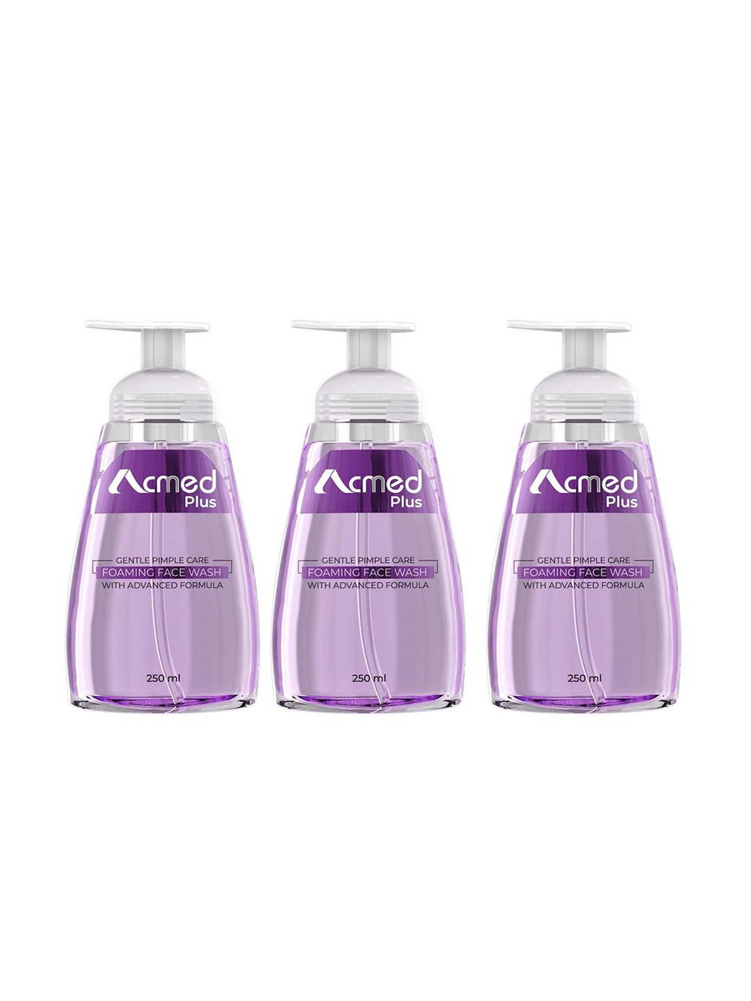 

ACMED Set Of 3 Plus Foaming Face Wash- 250 ml Each, Na