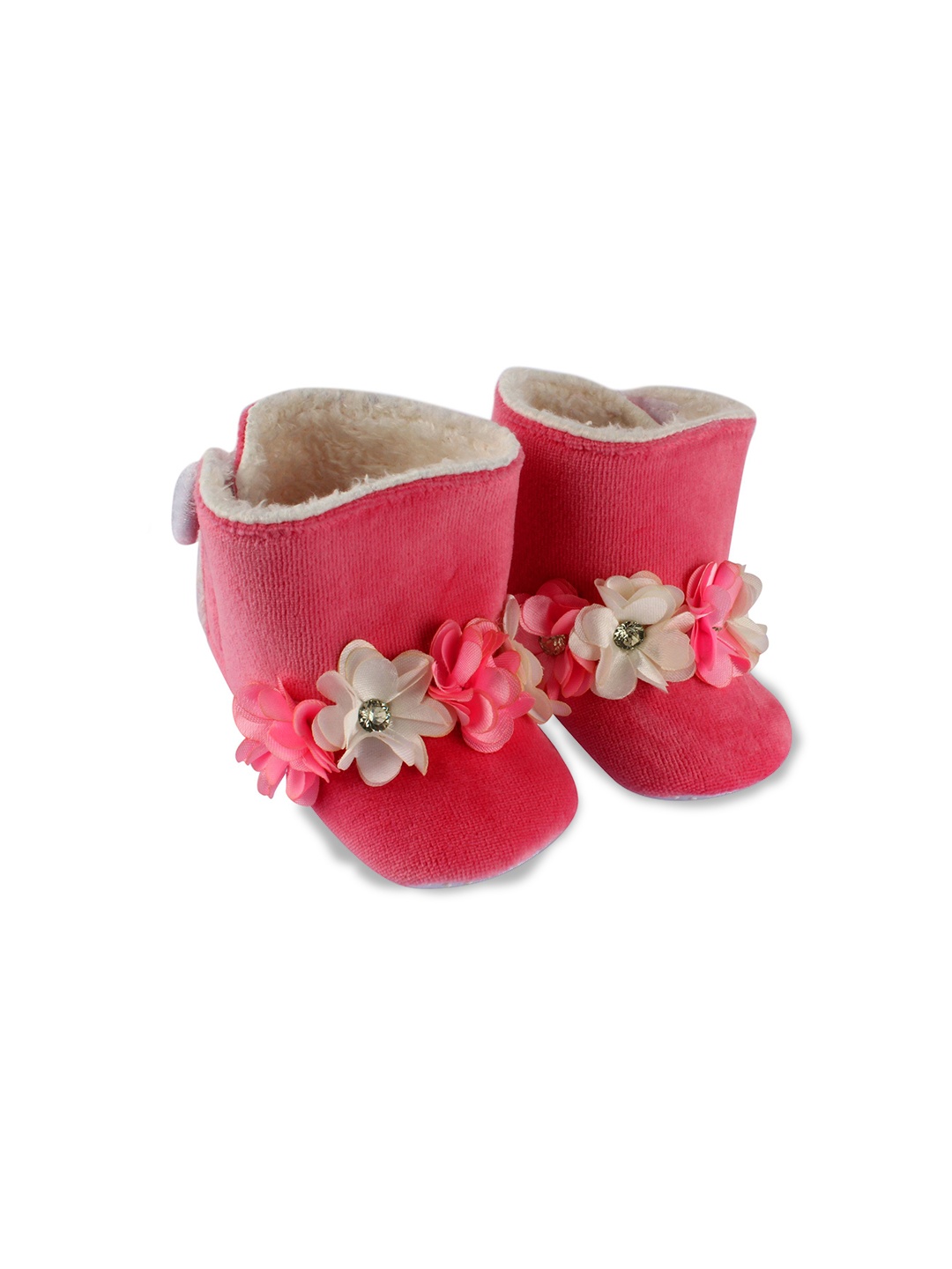 

Daizy Infant Girls Small Floral Design Booties, Pink