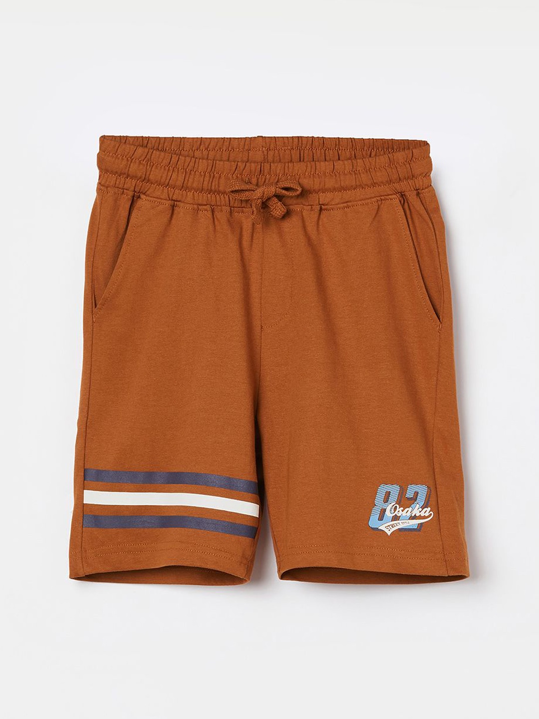 

Fame Forever by Lifestyle Boys Solid Printed Regular Shorts, Rust
