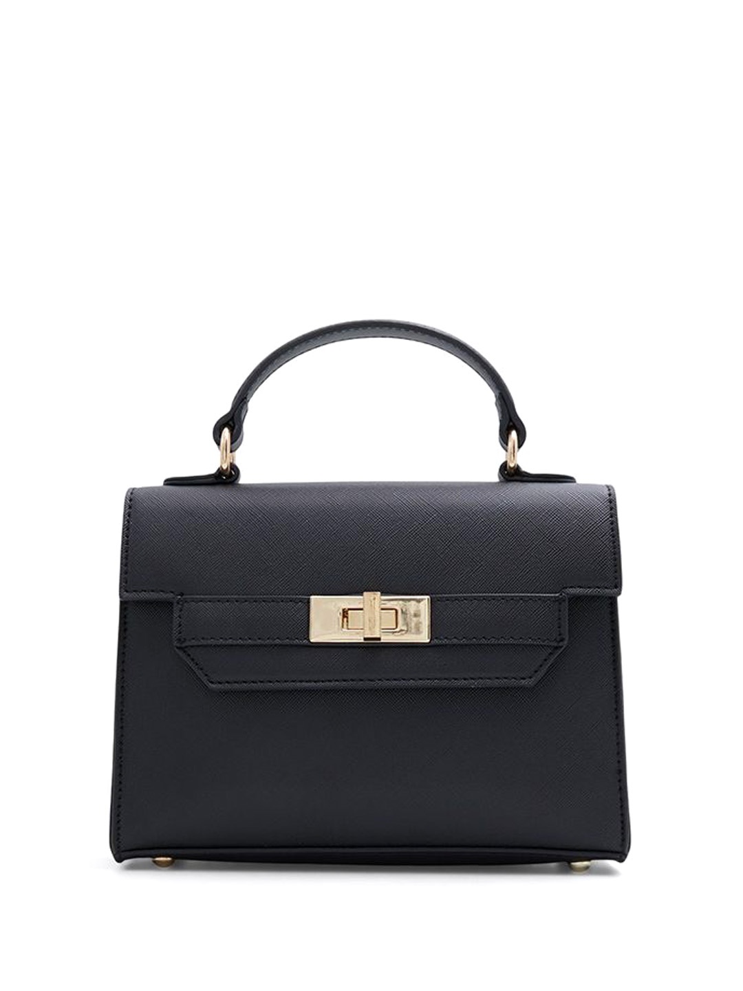 

Call It Spring Textured PU Shopper Satchel, Black