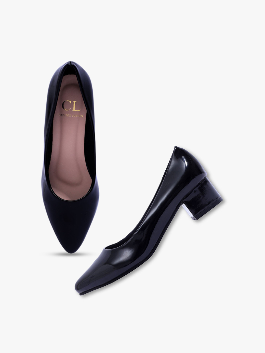 

Carlton London Women Work Block Heels Pumps, Black