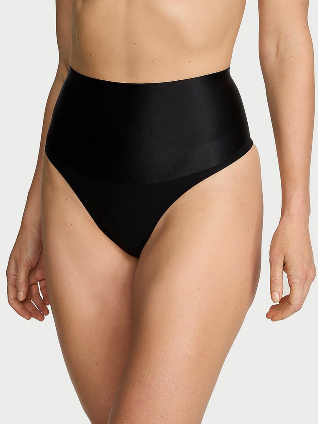 

Victoria's Secret Body by Victoria Women High Rise Thong Briefs1125350654A2, Black