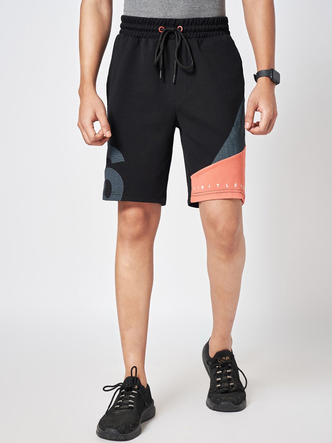 

Ajile by Pantaloons Men Slim Fit Shorts, Black