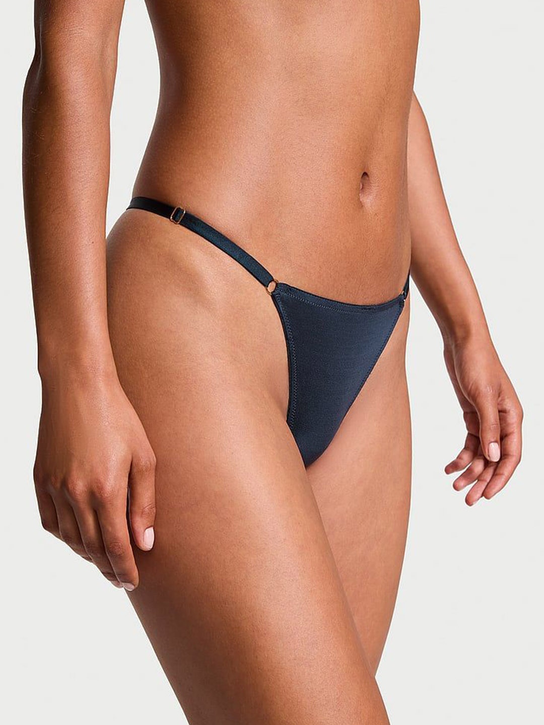 

Victoria's Secret Adjustable Low-Rise Thong Briefs, Blue