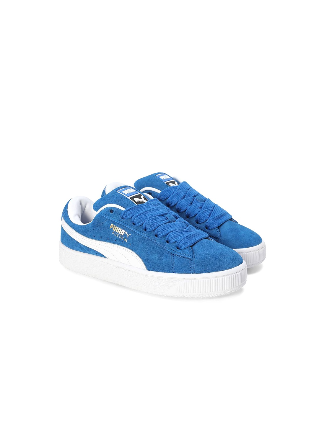 

Puma Kids Suede XL Youth Solid Leather Sneakers, Blue