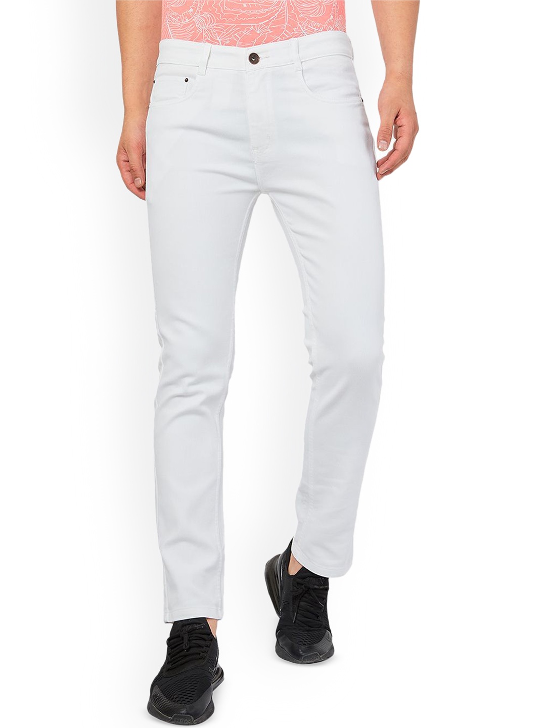 

Ben Martin Men Comfort Slim Fit Cotton Stretchable Jeans, White