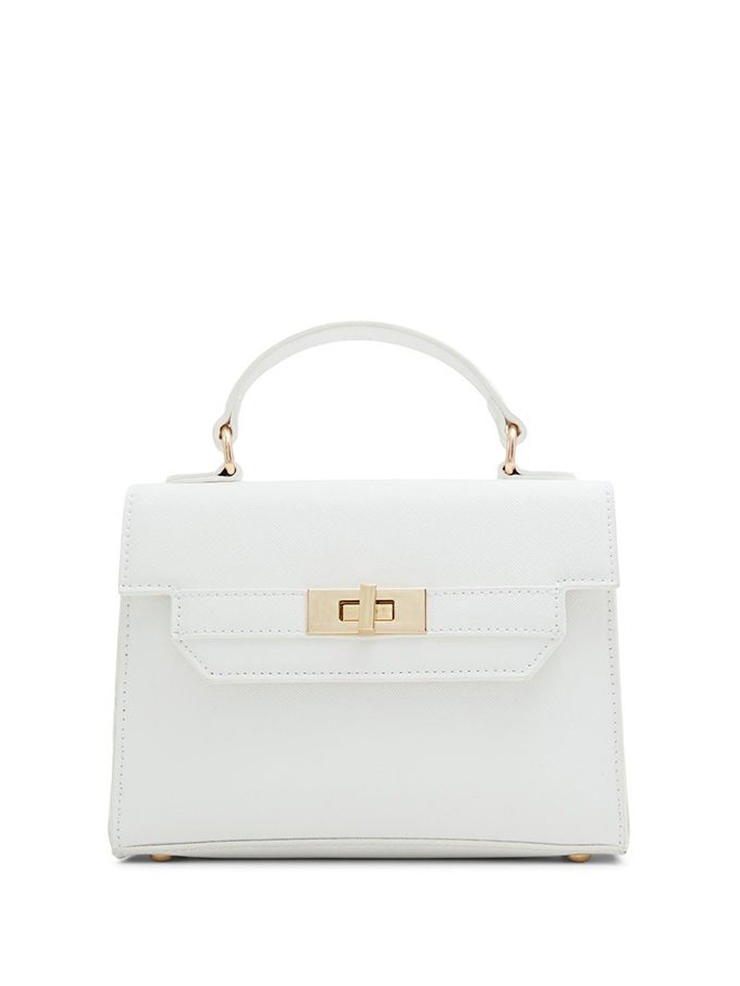 

Call It Spring Women Textured PU Shopper Satchel, White