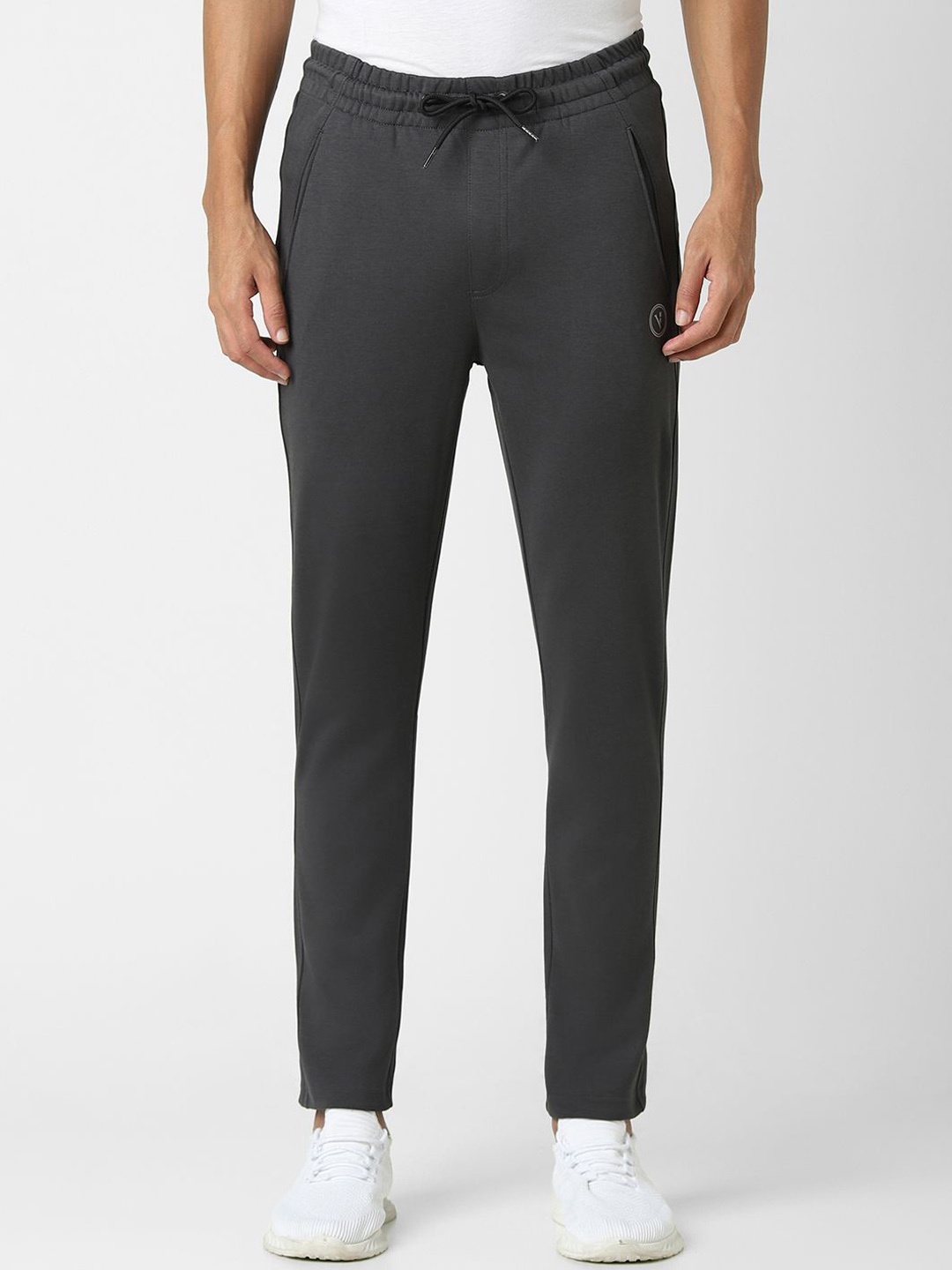 

Van Heusen Flex Men Slim-Fit Mid-Rise Track Pants, Grey