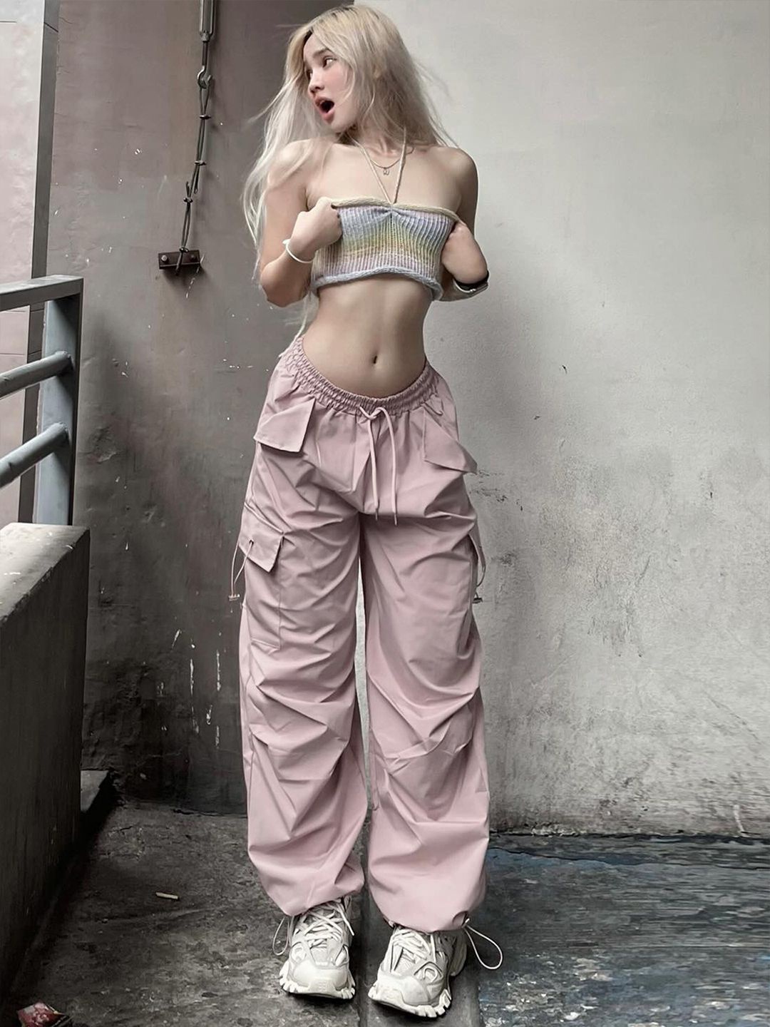 

StyleCast Women Cargos Trousers, Pink