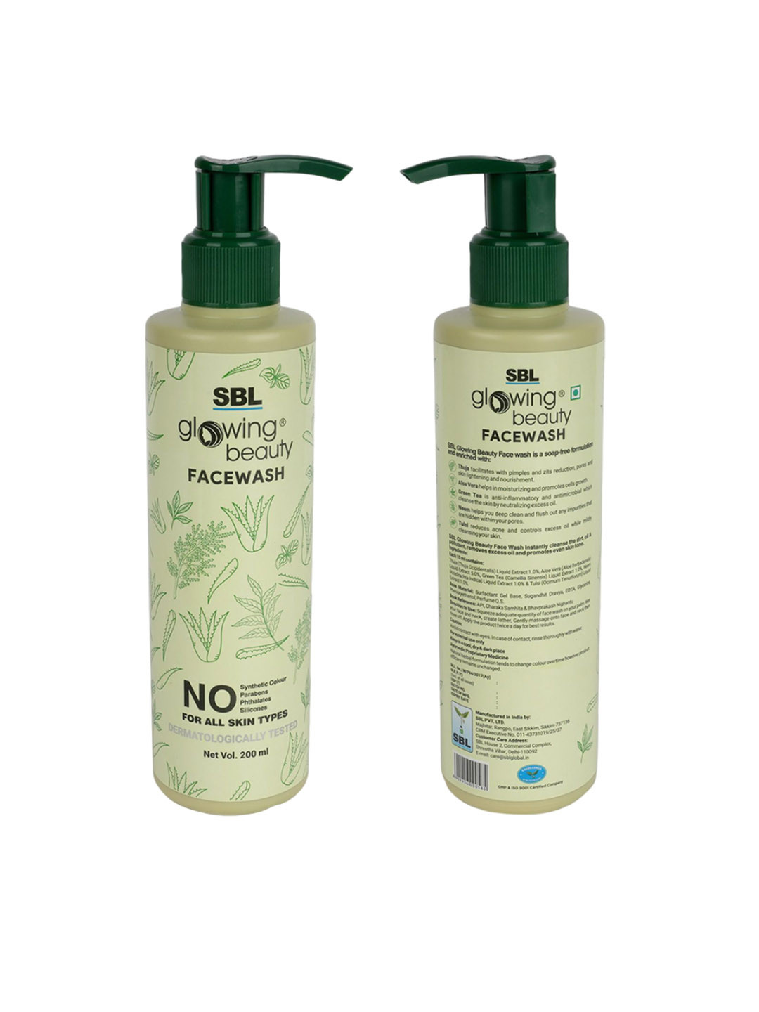 

SBL Glowing Beauty Face Wash- 200 ml, Green