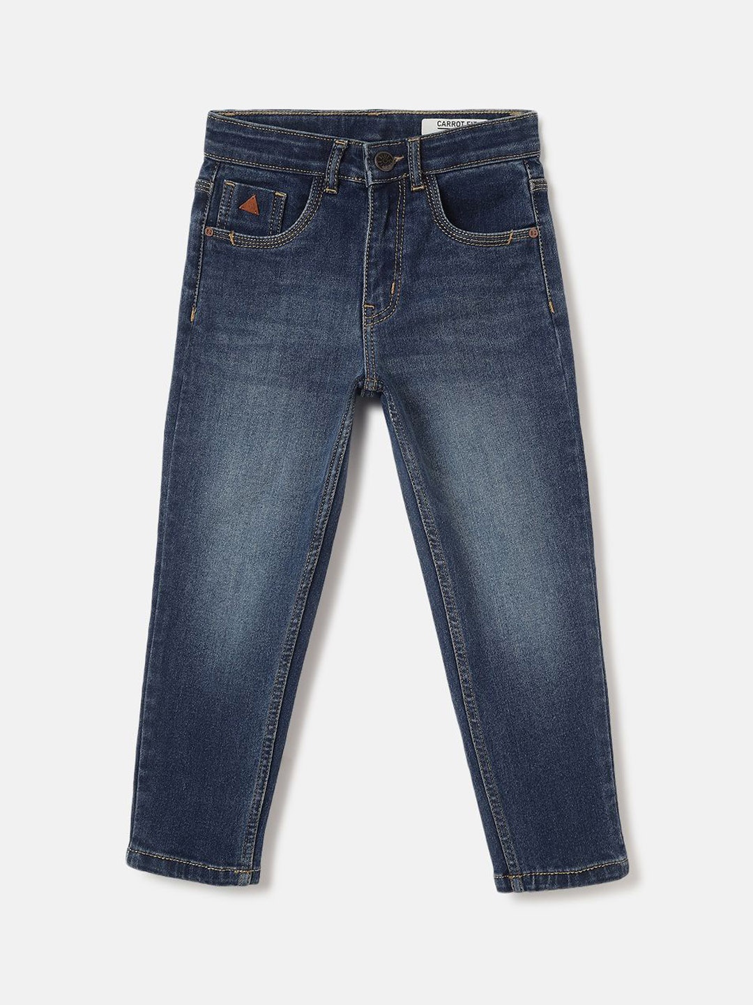 

Blue Giraffe Boys Tapered Fit Heavy Fade Stretchable Jeans
