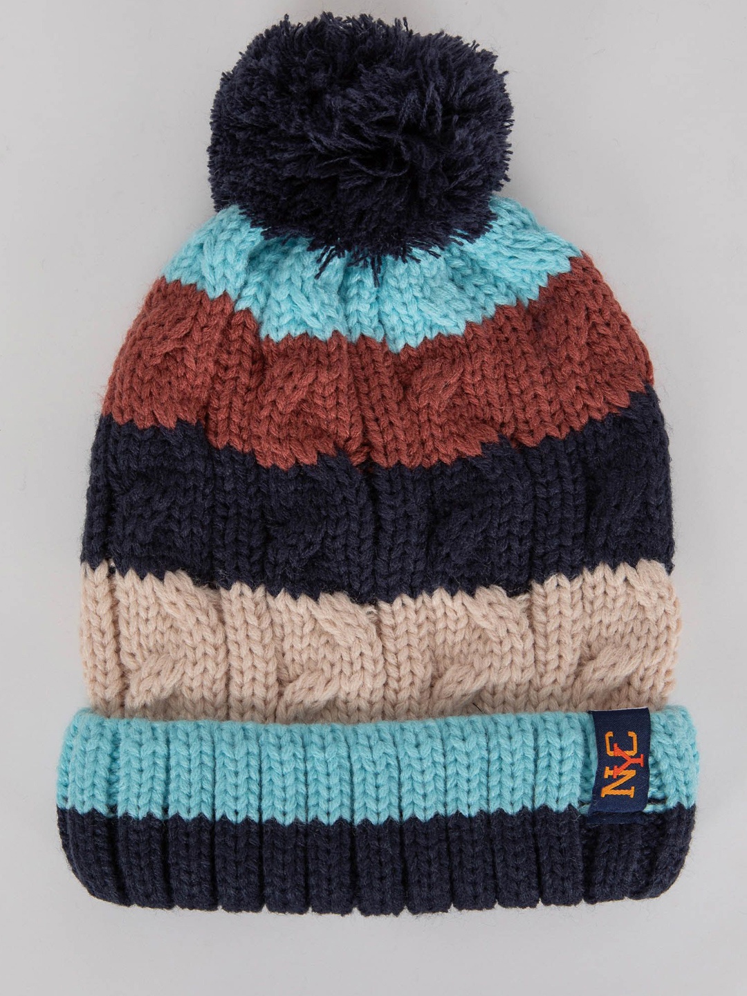 

DeFacto Boys Self Design Beanie, Brown