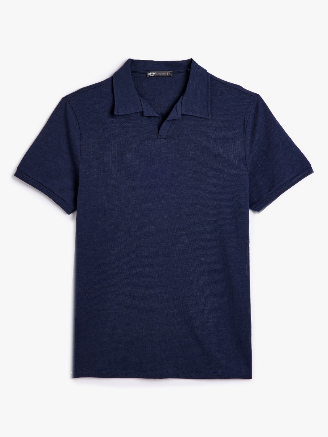 

Koton Men Polo Collar Applique T-shirt, Navy blue