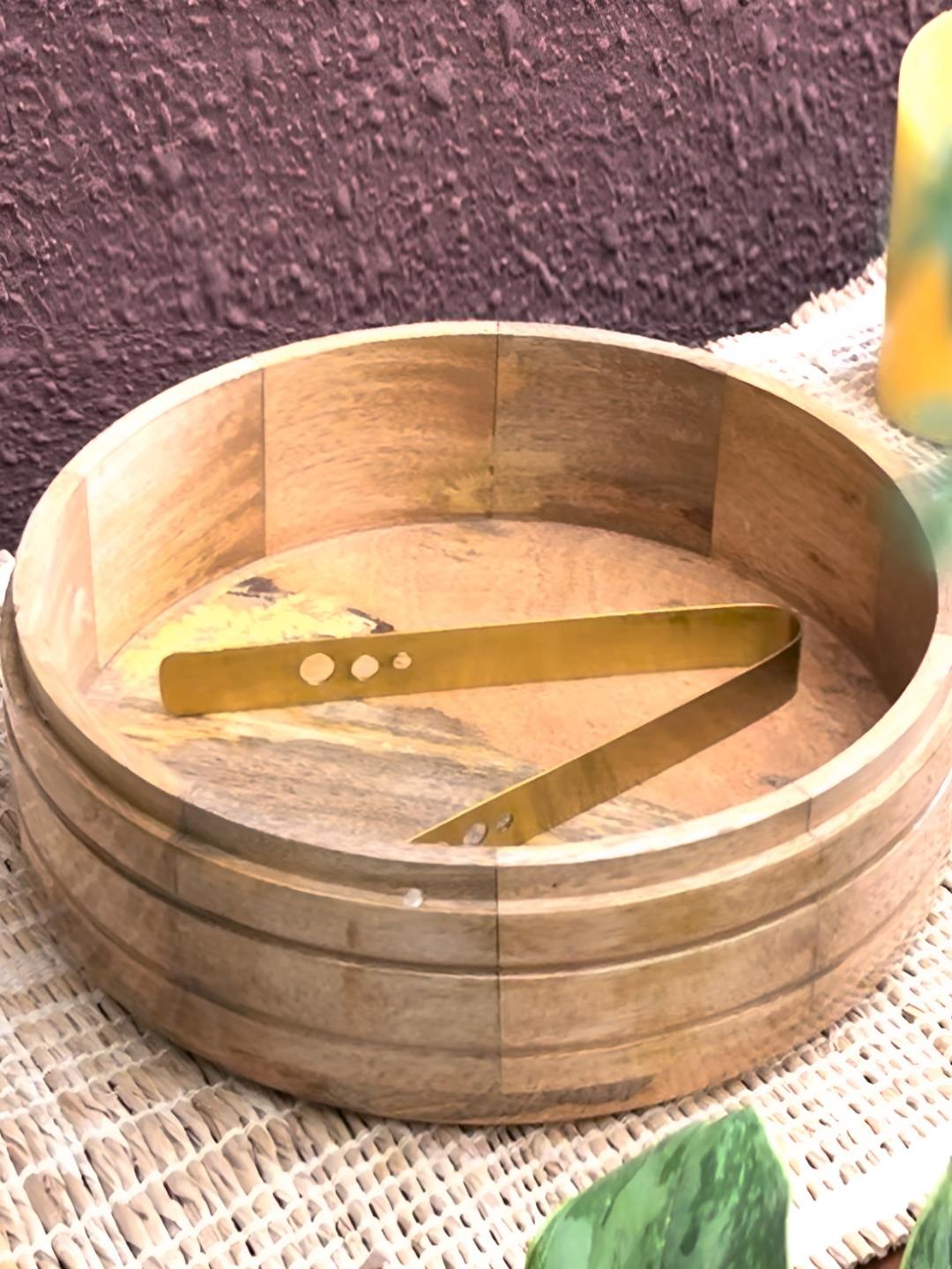 

Ambi Home Gold-Toned 2024 Brass 2 Pieces Roti Box