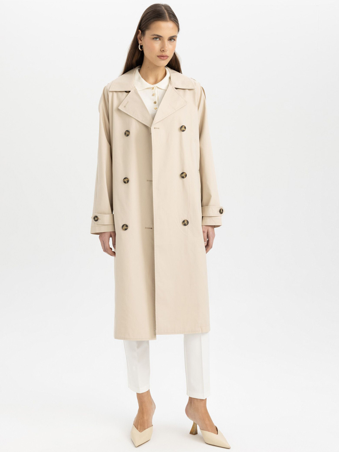 

DeFacto Women Longline Duster Jacket, Na