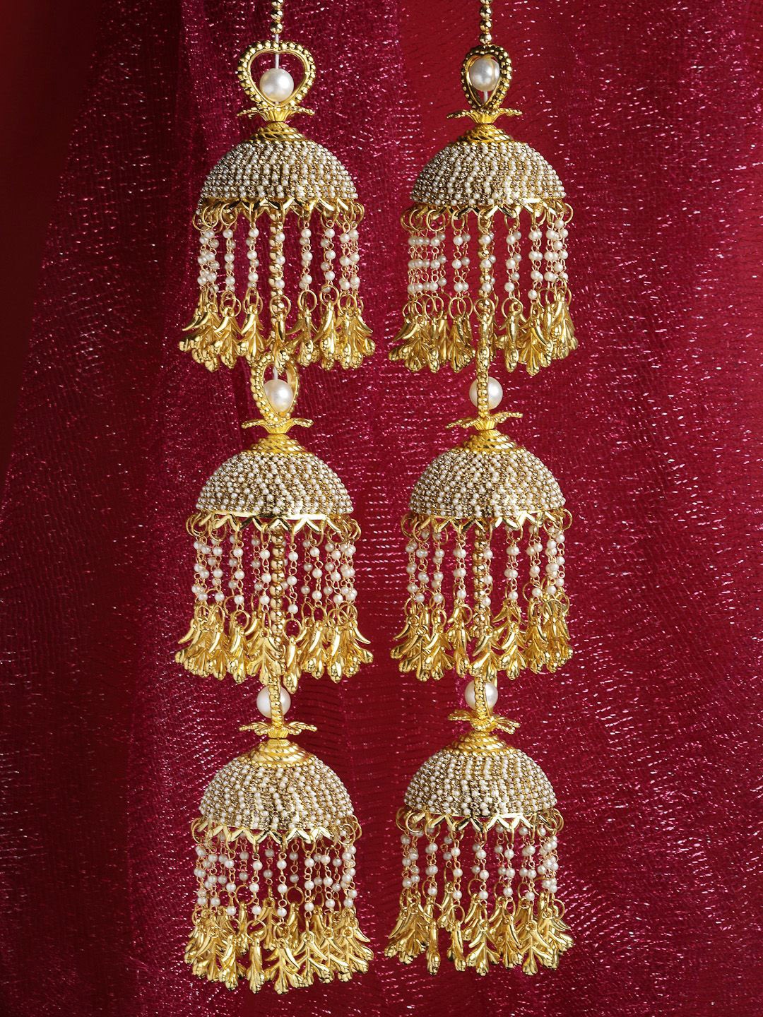 

Anouk Set Of 2 Gold-Plated Beaded Kaleeras