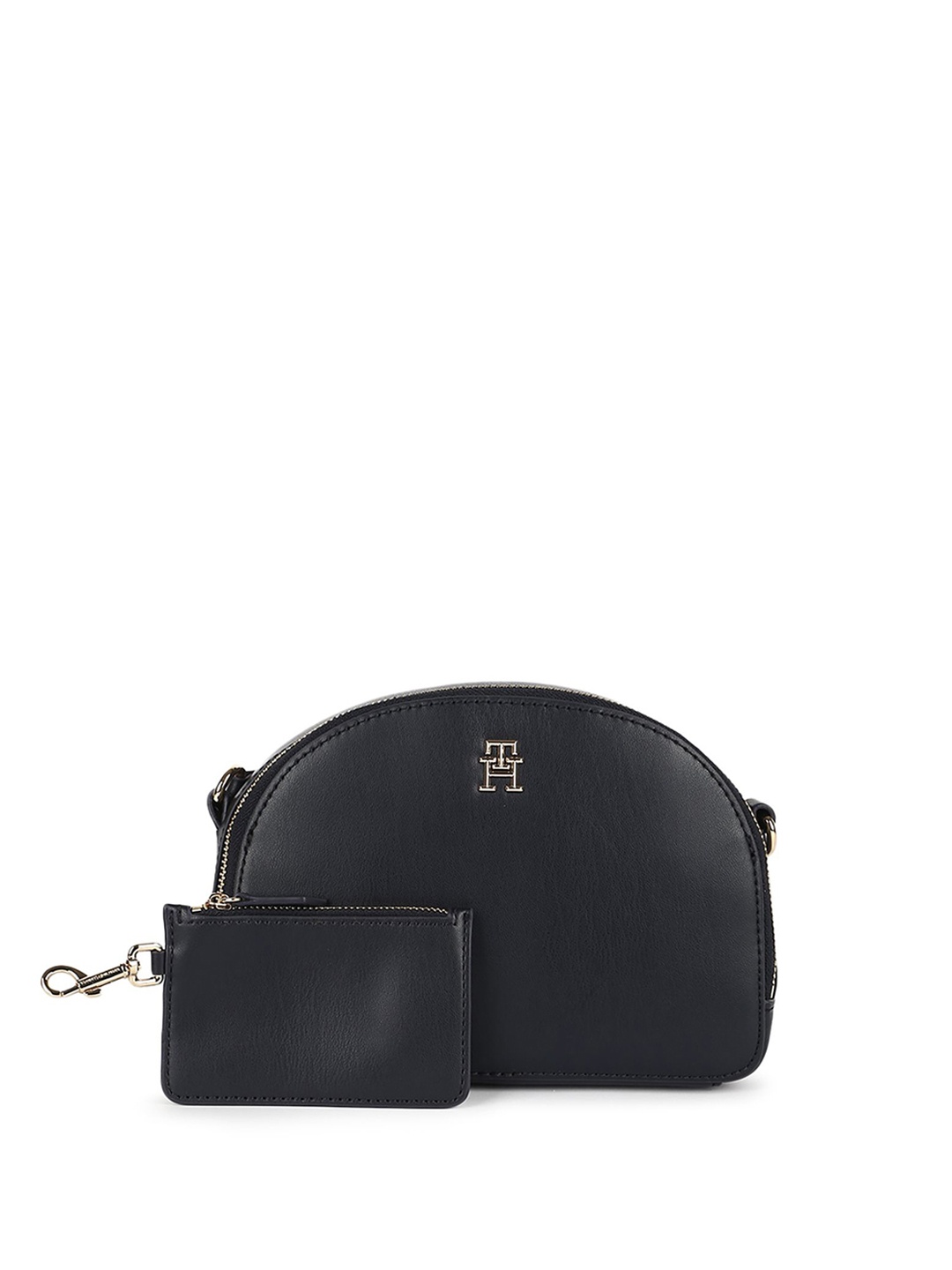 

Tommy Hilfiger Women Half Moon Sling Bag, Black