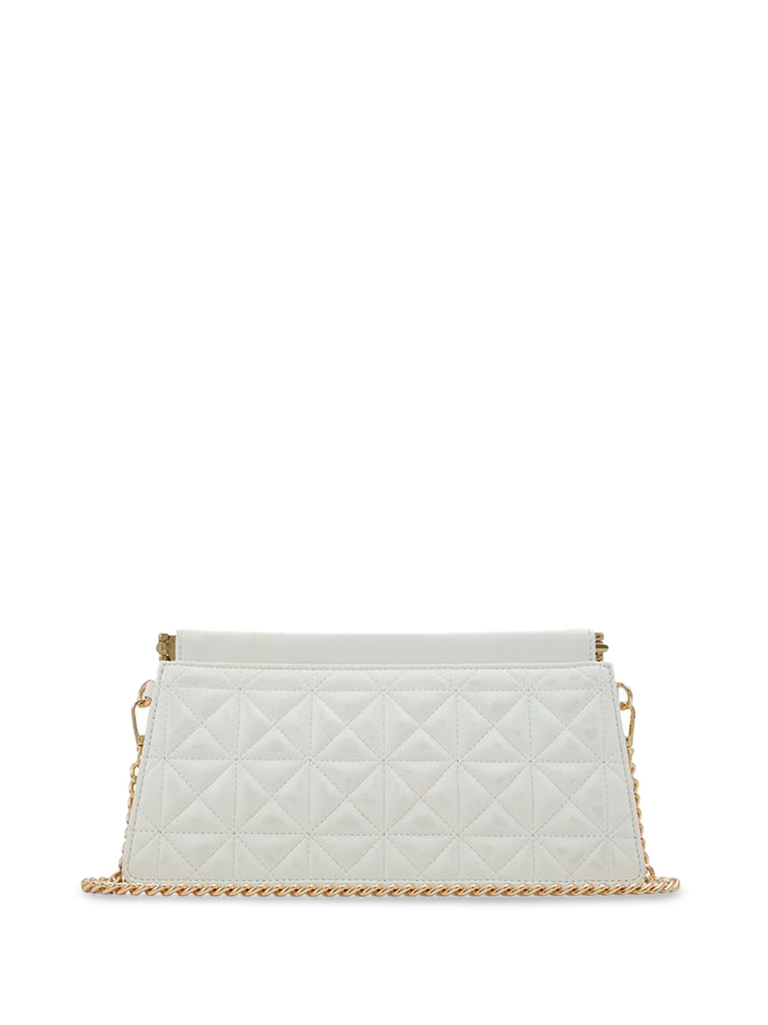 

Call It Spring Women Geometric Textured Structured Sling Bag, White