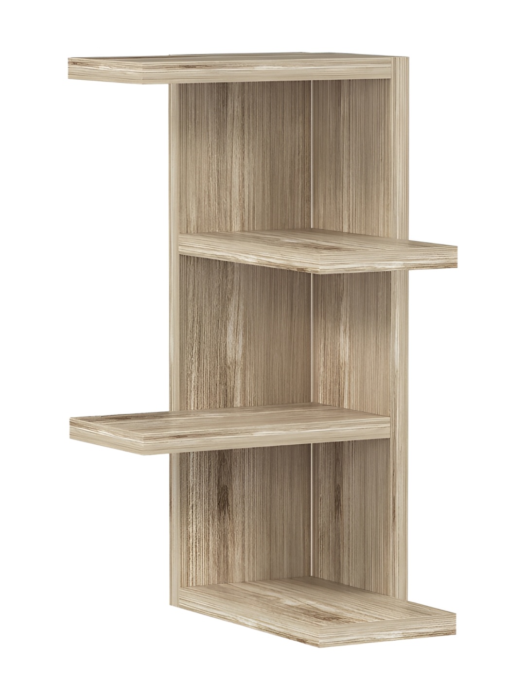 

RANDOM Brown Engineered Wood Pocket Wall Shelf