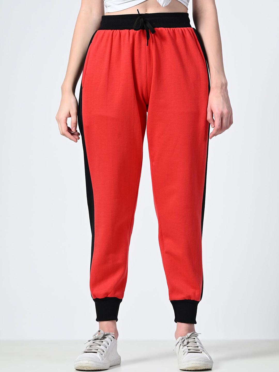 

BAESD Women Mid-Rise Joggers, Red