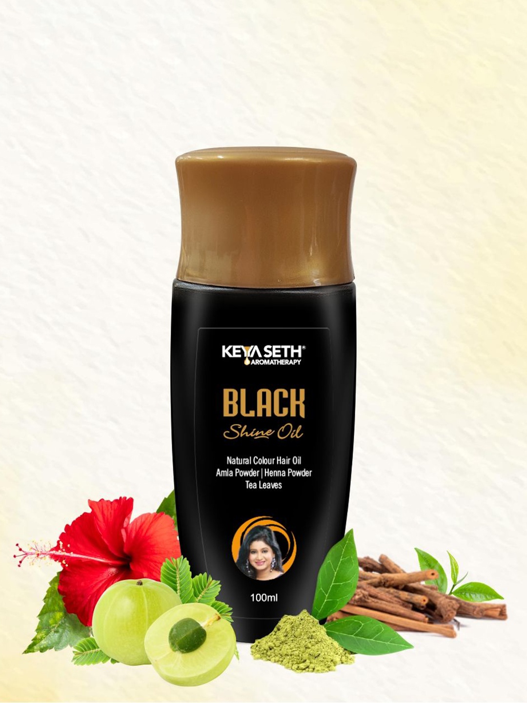 

KEYA SETH Black Shine Oil - 100 ml, Transparent