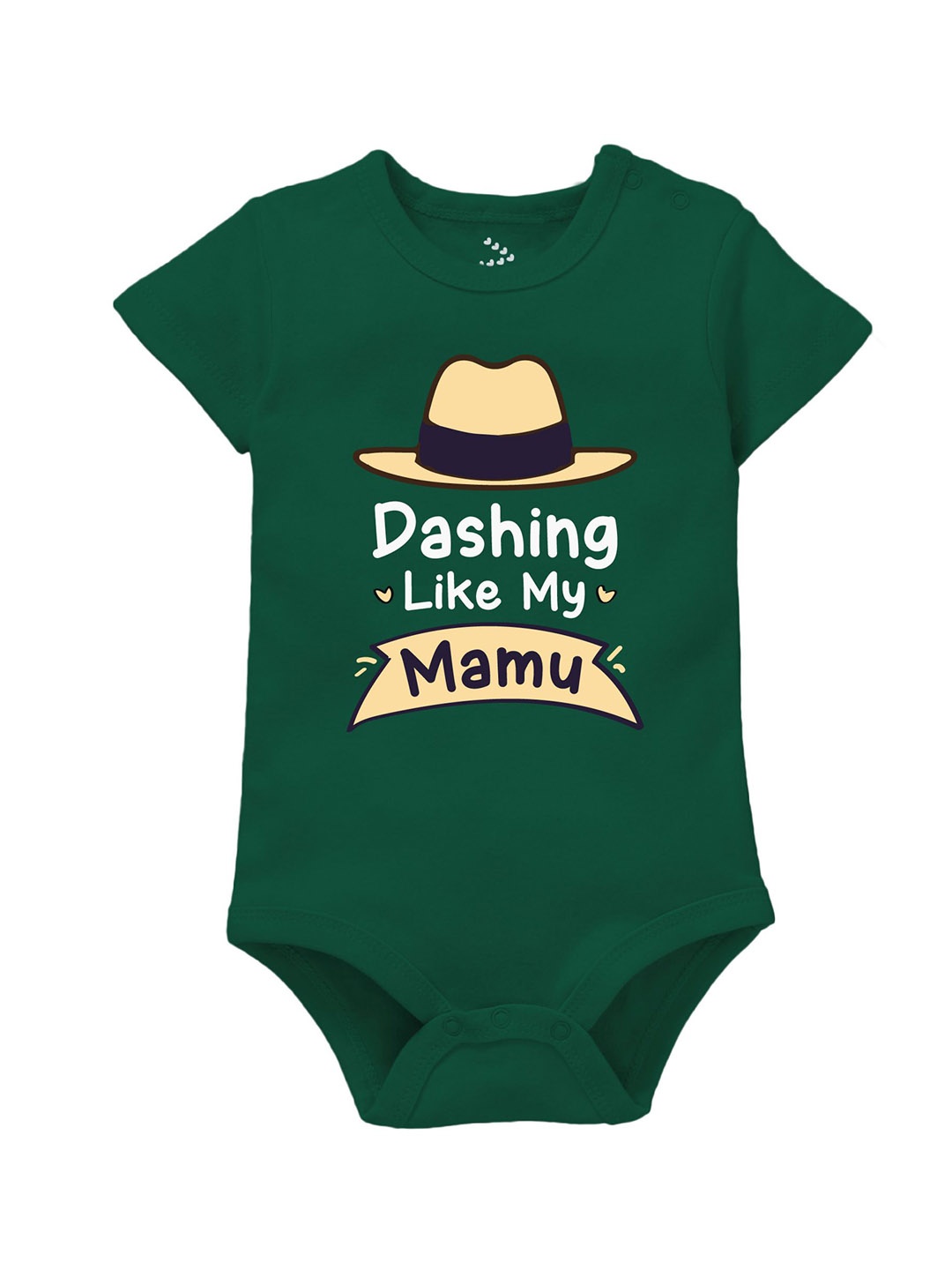 

Zeezeezoo Infants Printed Pure Cotton Bodysuit, Green