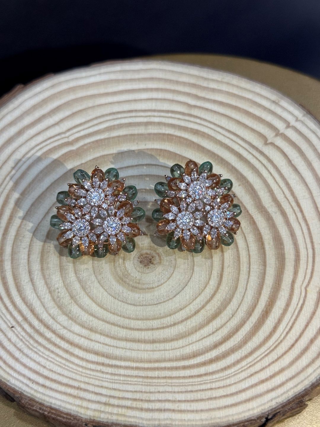 

The Jewellery Tale Gold-Plated Floral Studs