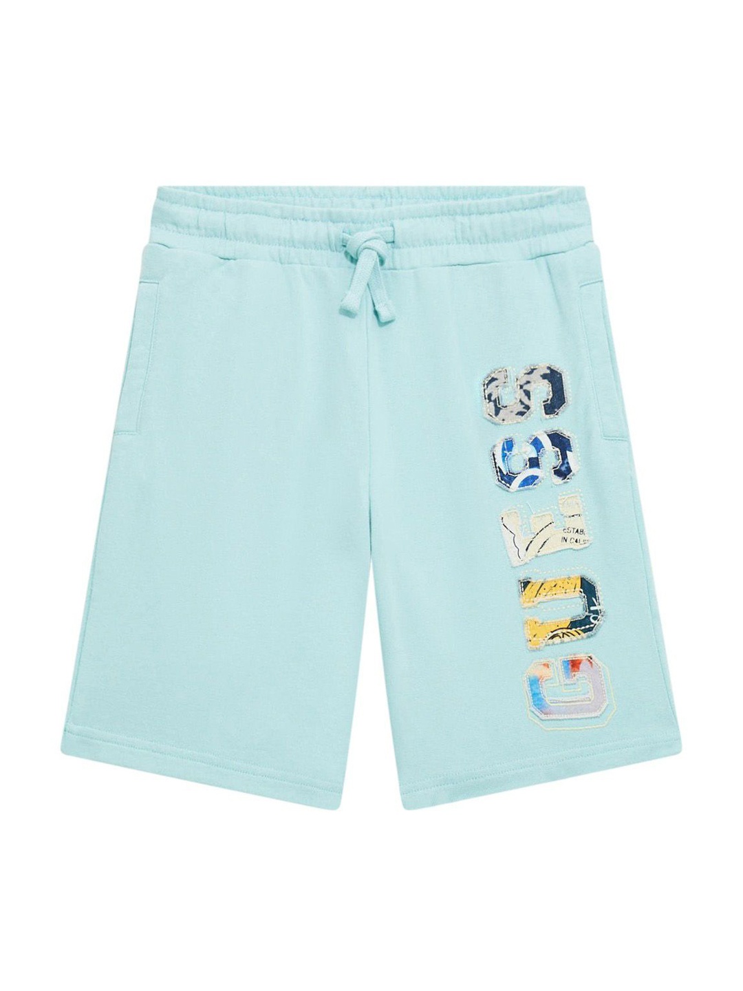 

GUESS kids Boys Embellished Technology Shorts, Blue