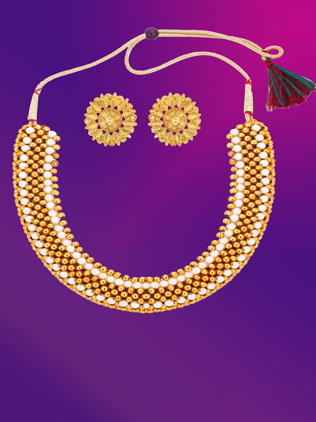 

Lila Gold Plated Jewellery Set
