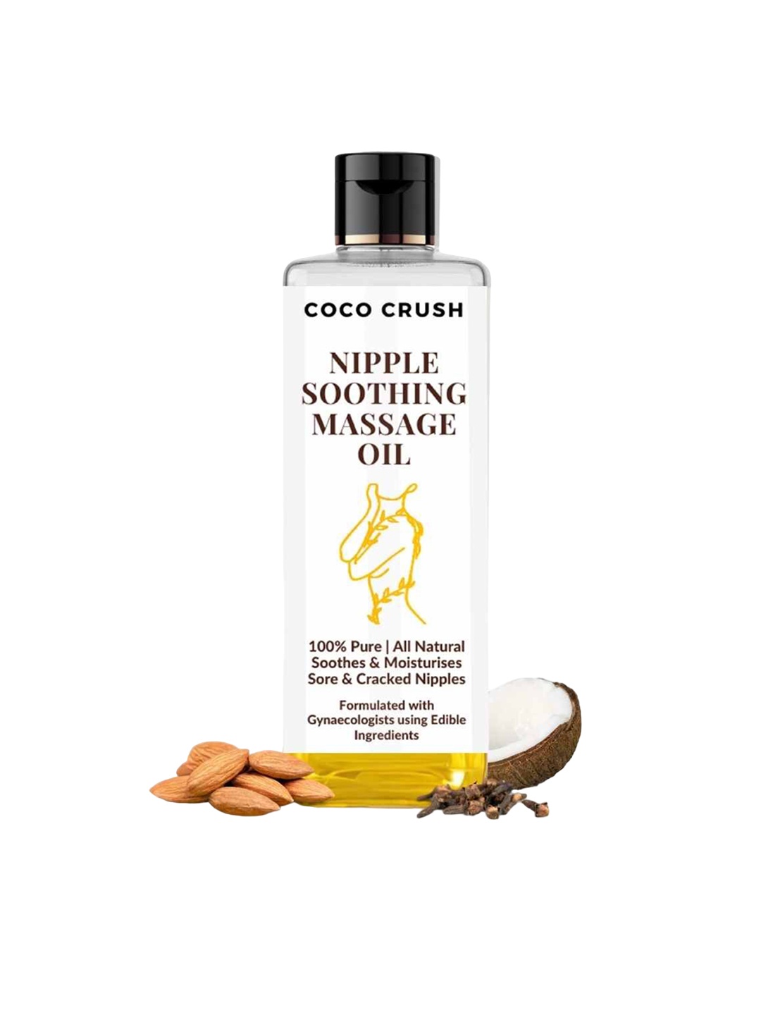 

Coco Crush Natural Nipple Soothing Massage Oil - 100 ml, Transparent