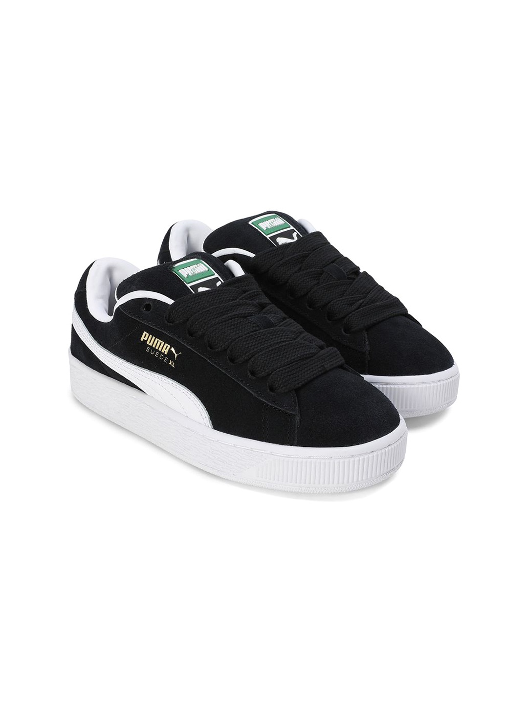 

Puma Kids Suede XL Youth Colourblocked Casual Sneakers, Black