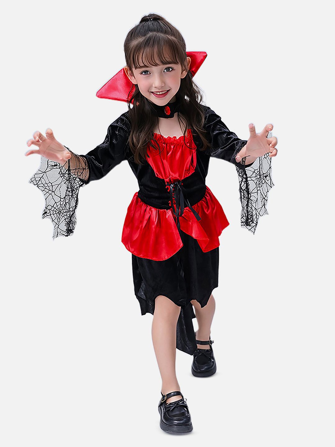 

Little Surprise Box LLP Kids Wampire Witch Theme Halloween Costume Dress Up, Black