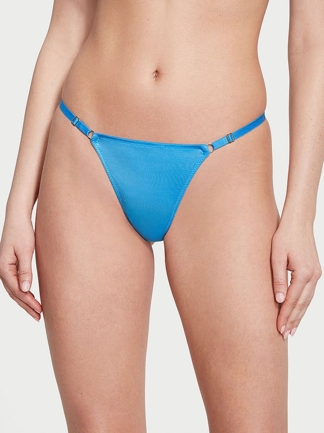 

Victoria's Secret Low-Rise Thong Panty Briefs, Blue