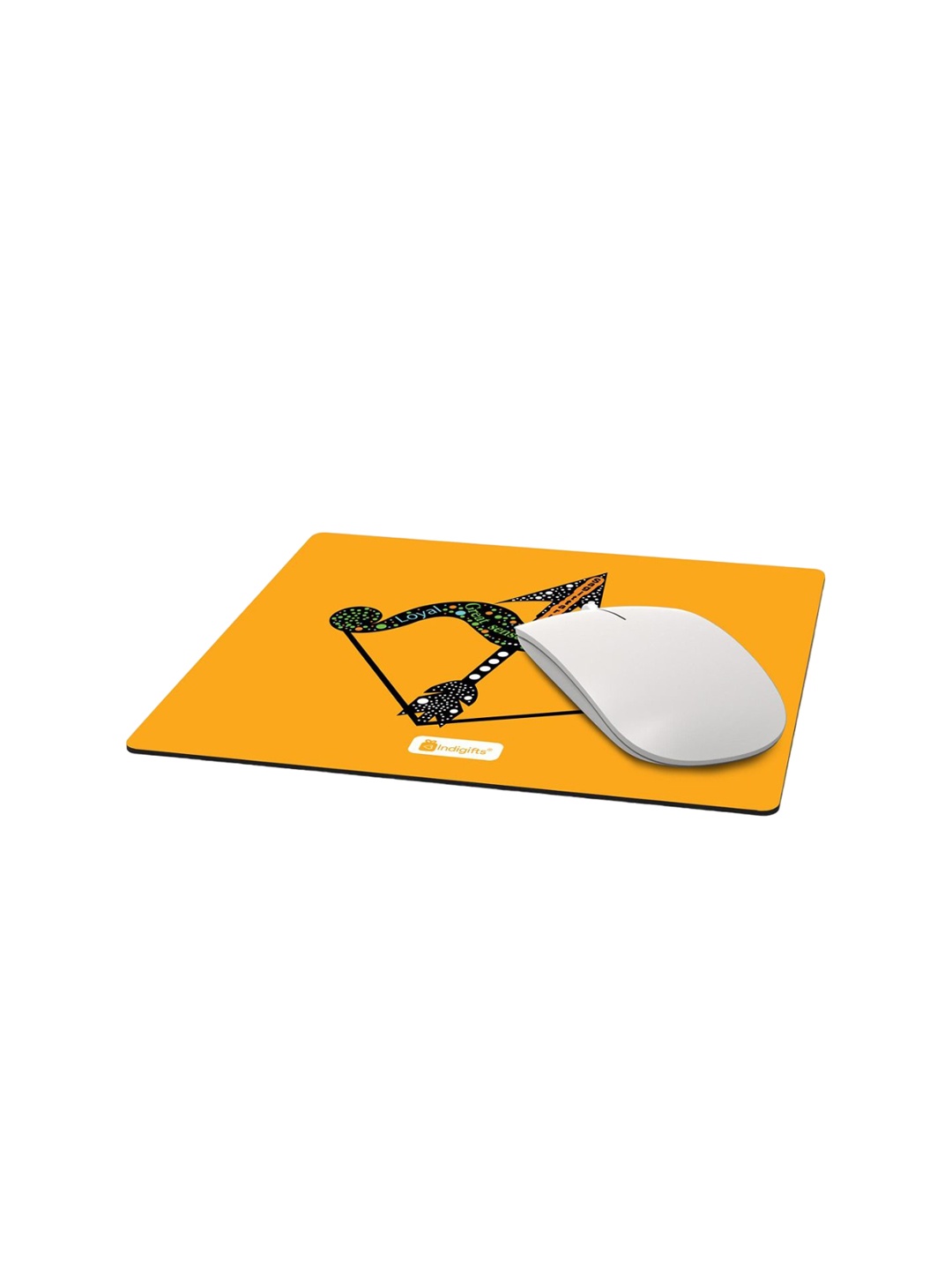 

Indigifts Printed Mouse Pad, Orange