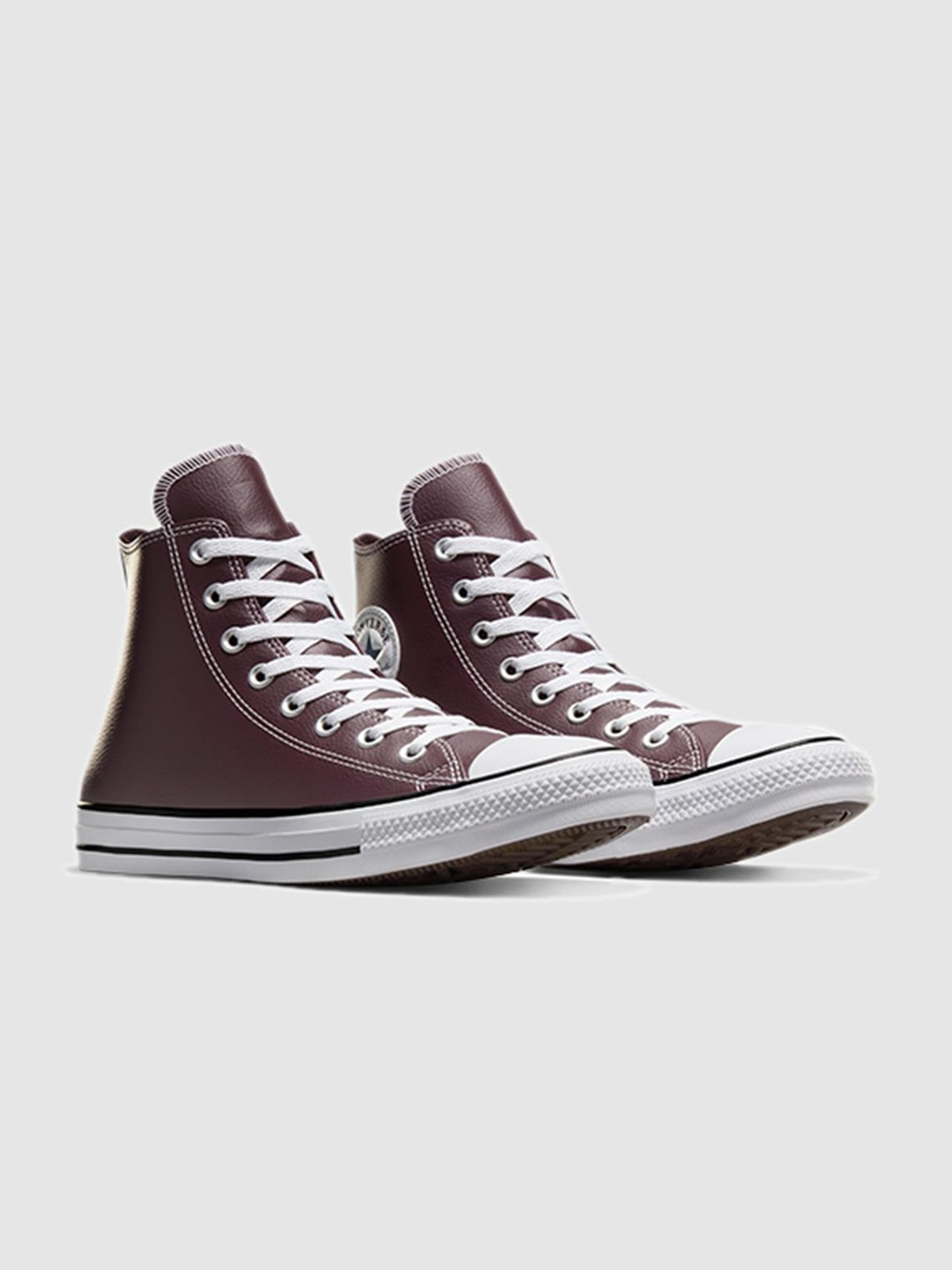 

Converse Unisex Chuck Taylor All Star Faux Leather Hi-Top Sneakers, Maroon