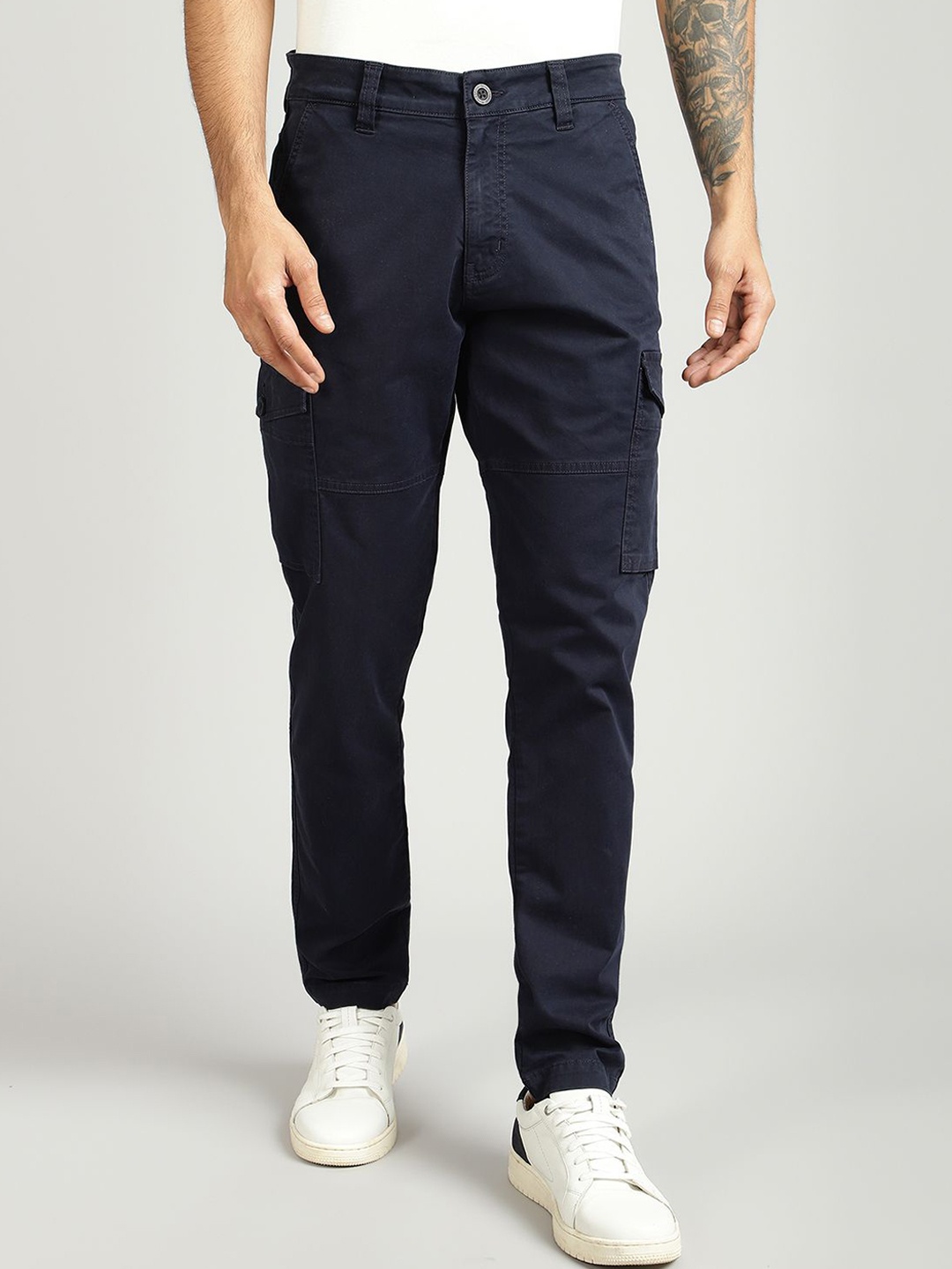 

Royal Enfield Men Trousers, Blue