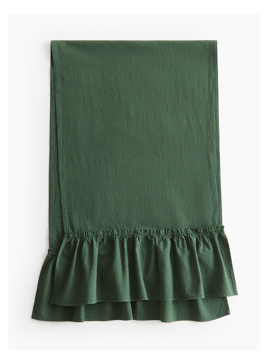 

H&M Green Pure Cotton Frill Trimmed Table Runner