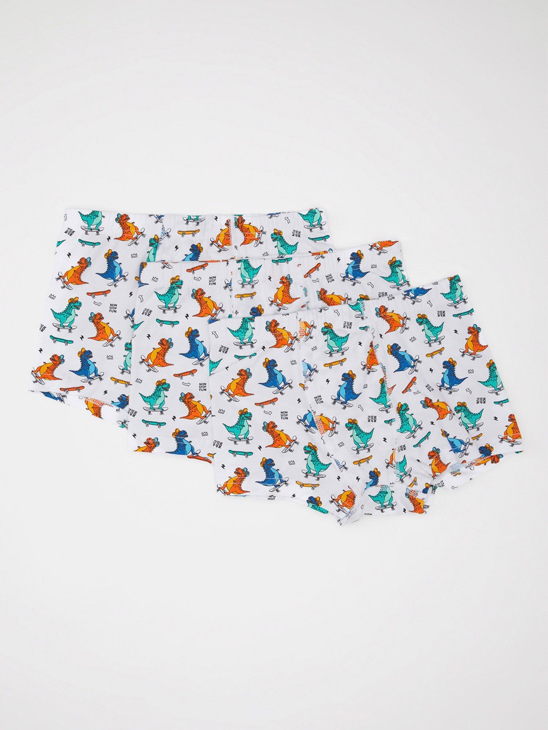 

DeFacto Pack Of 3 Boys Printed Trunks 234659246, White