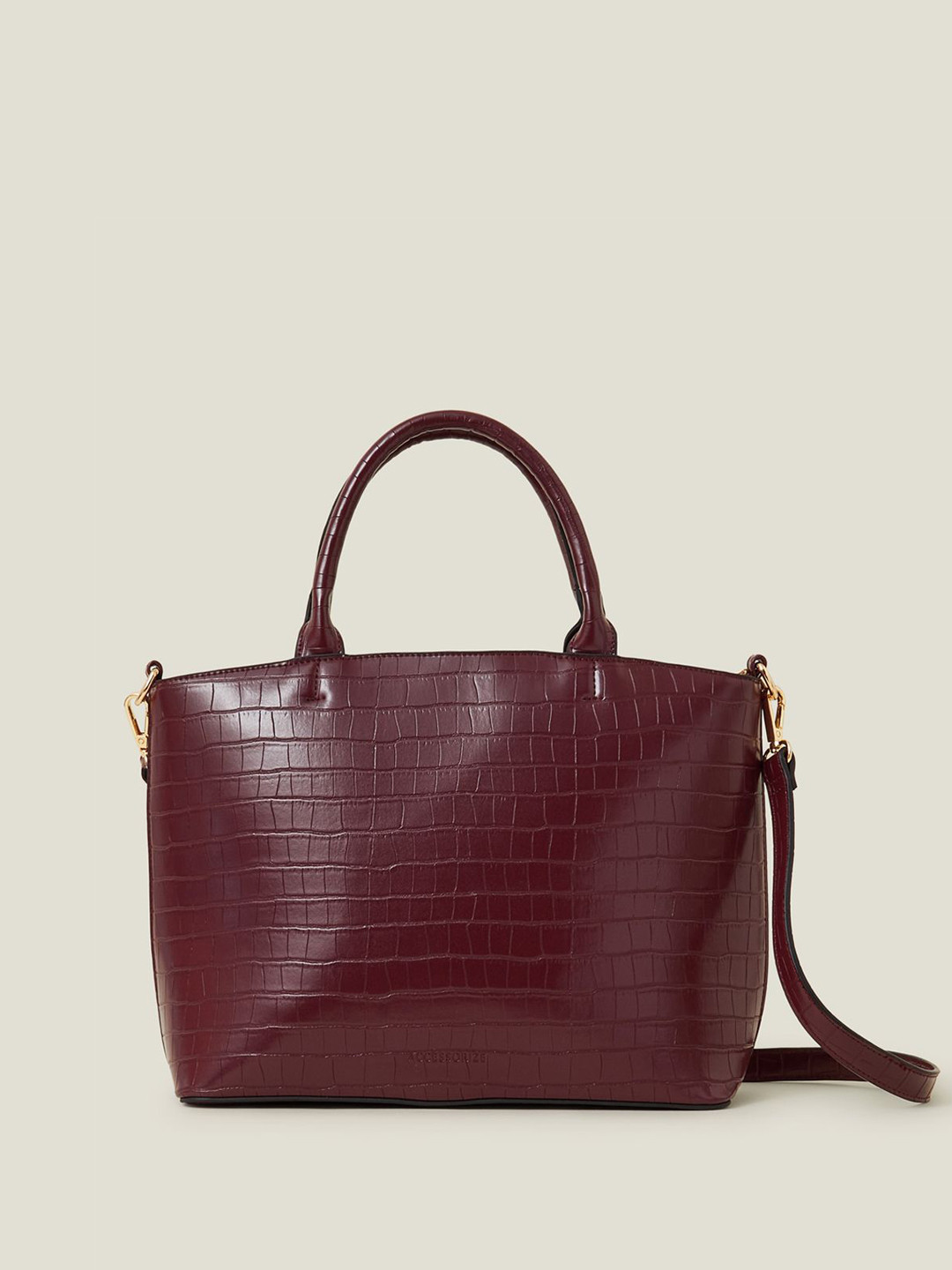 

Accessorize Women PU Shopper Handheld Bag, Burgundy