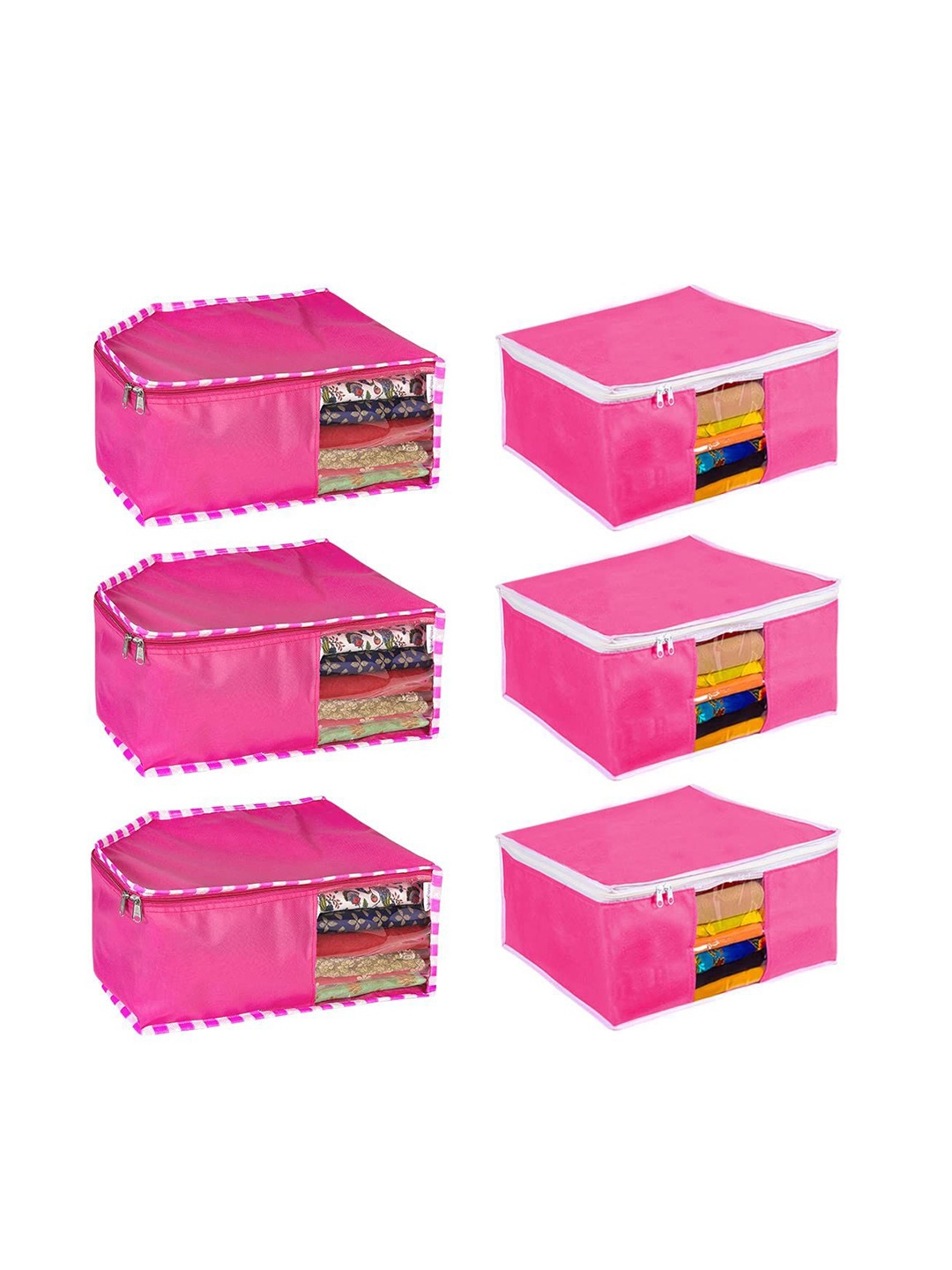 

prettykrafts Pink 6 Pieces Multi-Utility organiser
