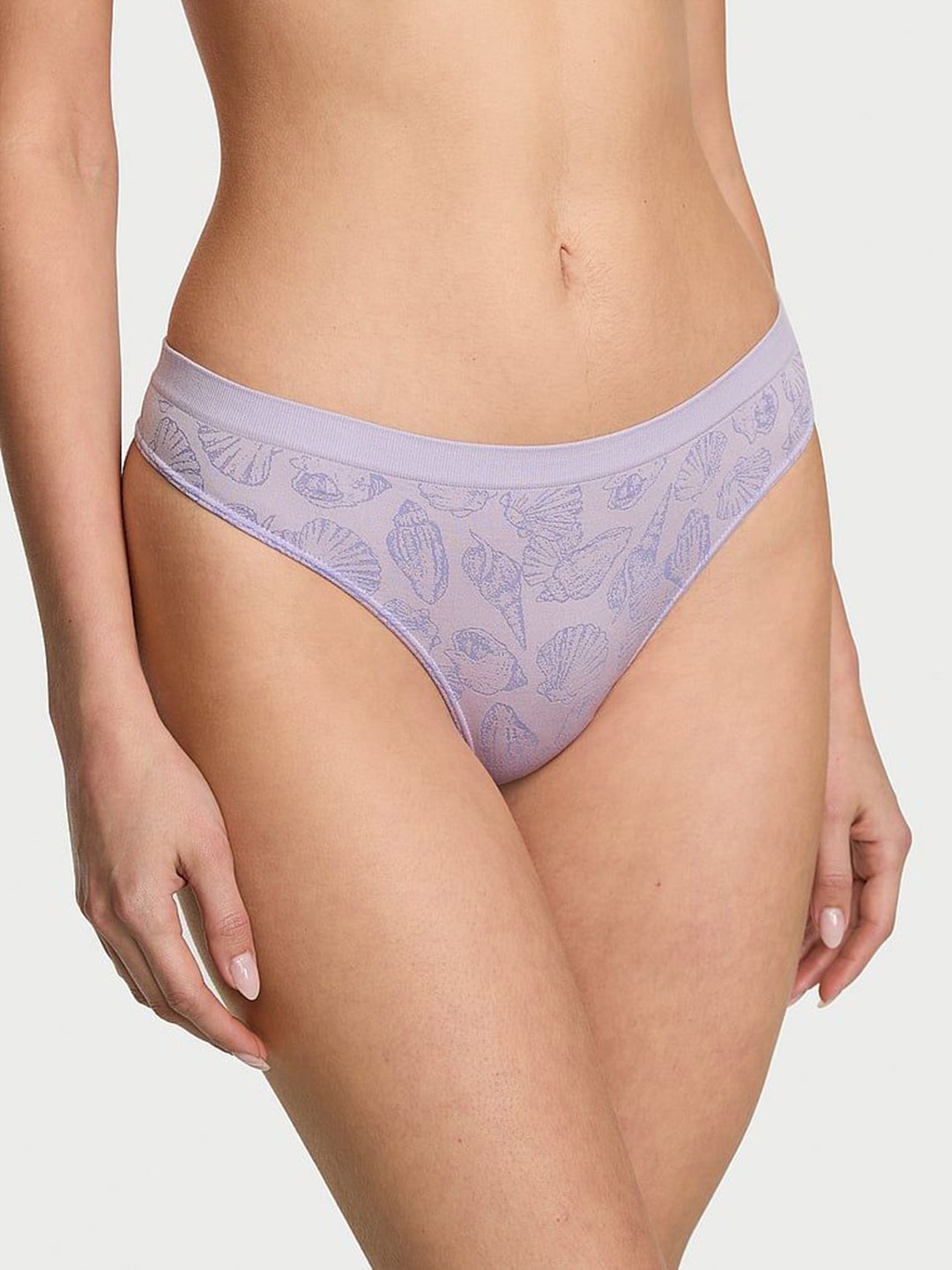 

Victoria's Secret Printed Thong Briefs 1124632568VQ, Purple