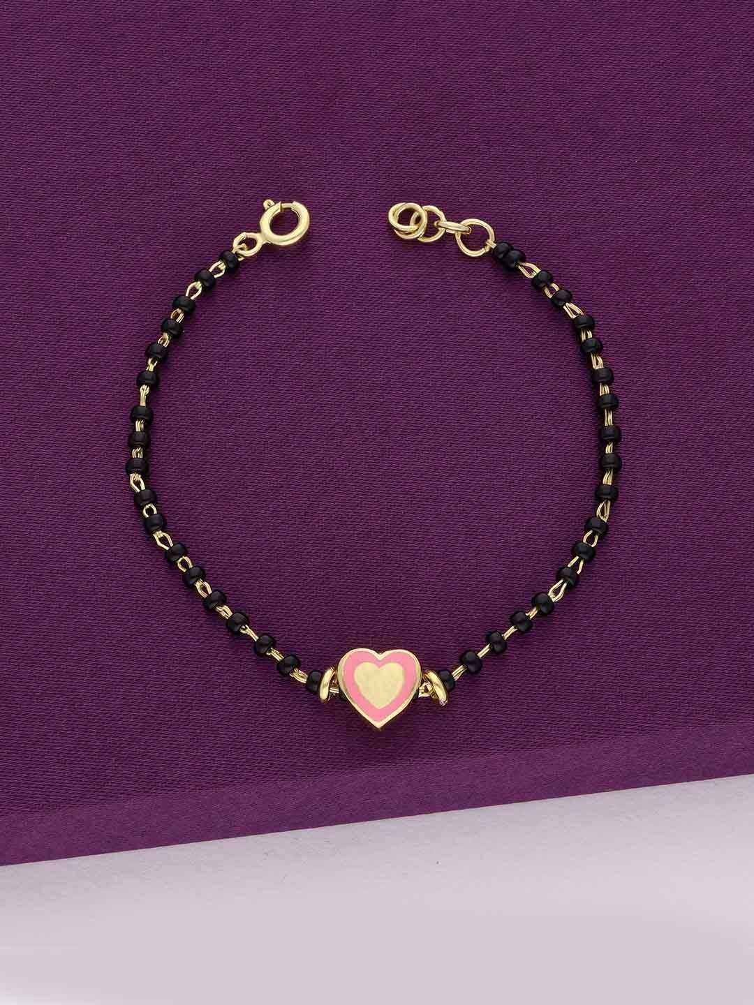 

KAI JEWEL Kids Sterling Silver Gold-Plated Beaded Wraparound Bracelet