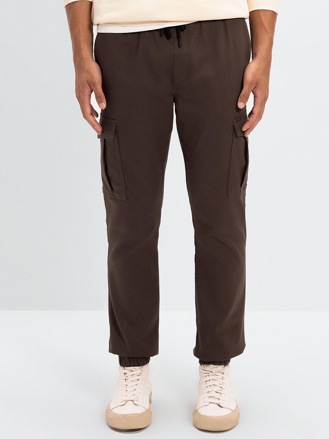 

DeFacto Men Cargos Trousers, Brown