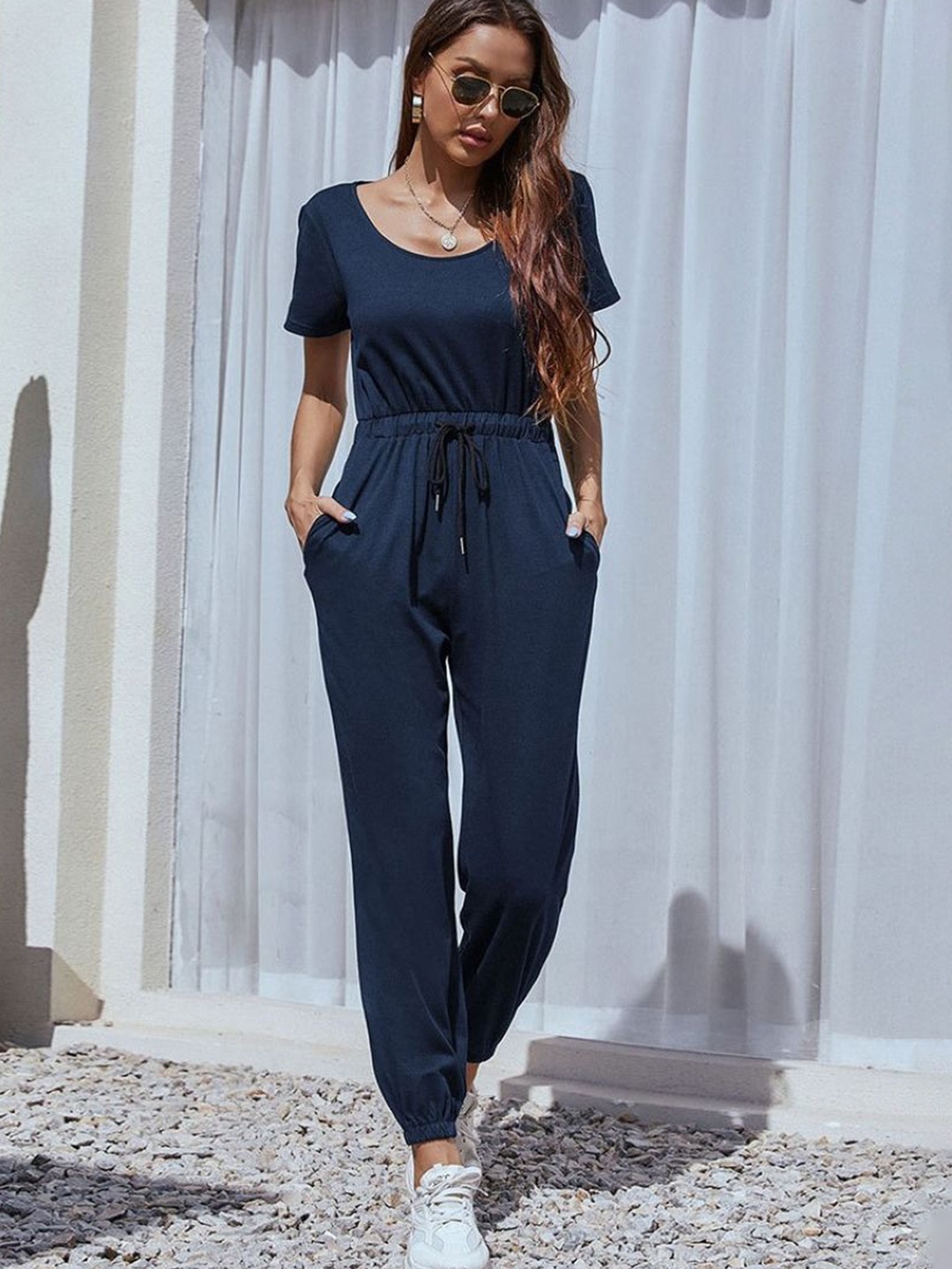 

StyleCast Basic Jumpsuit, Navy blue