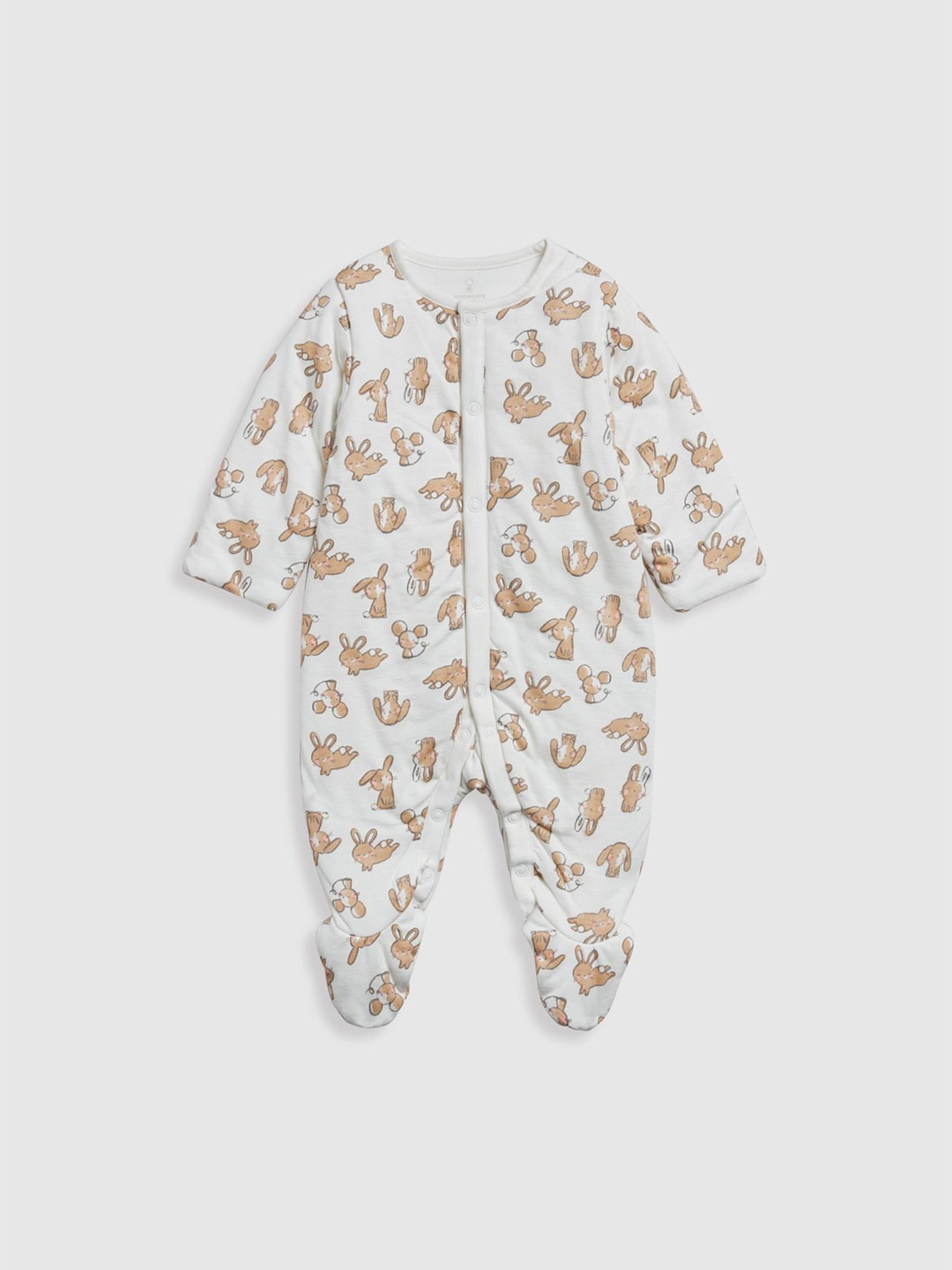 

mothercare Girls Printed Sleepsuit, White