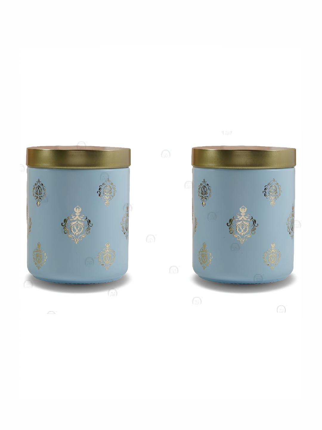 

CROCO JAR Blue 2 Pieces Glass Dishwasher Safe Container 240 ml