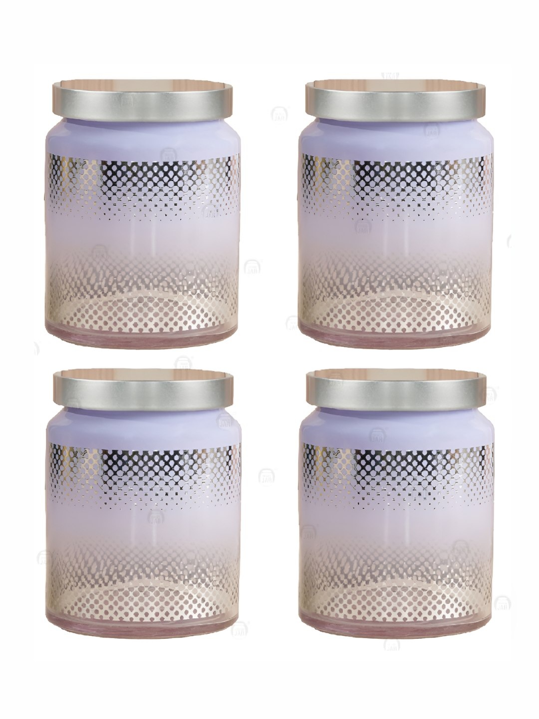 

CROCO JAR Purple 4 Pieces Glass Dishwasher Safe Container 770 ml