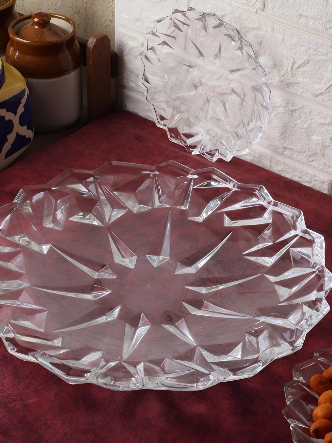 

Aura Transparent 7 Pieces Textured Glass Plates